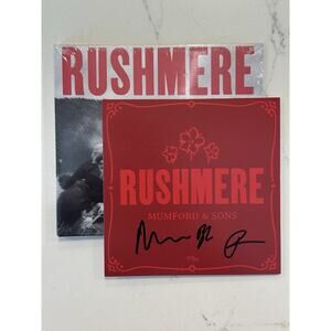 Mumford and Sons SIGNED RUSHMERE CD W/AUTOGRAPHED INSERT NEW #3